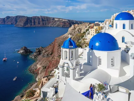 The three blue domes
